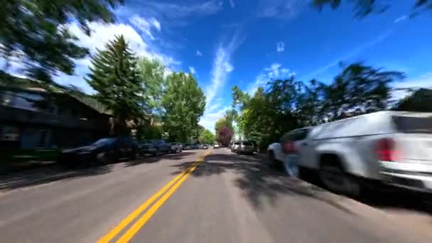 Drive Road Trip Aspen Colorado Usa — Stok Video