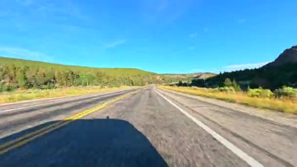 Hyperlapse Driving Tour Colorado San Isabel National Forest — Stock Video
