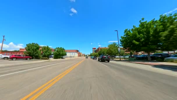 Вид Спереди Рулем Пуэбло Колорадо Сша — стоковое видео
