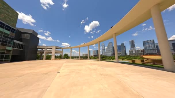Widok Austina Teksasu Long Center Performing Arts Building — Wideo stockowe