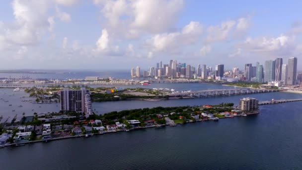 Letecký Stock Videa Miami 2023 24P — Stock video