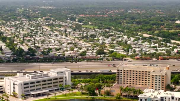 Aerial Video Mobile Home Park Davie Floride Usa — Video