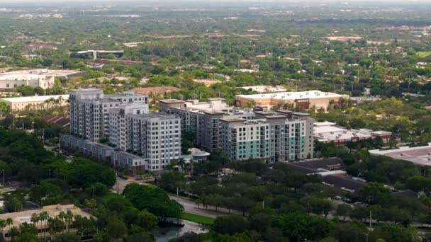 Aerial Video Midtown Plantation Florida Usa — Stock Video