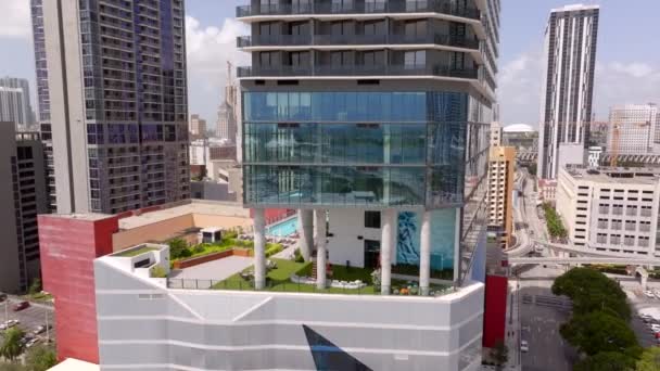Flygvideo Elser Hotel Miami Juli 2023 — Stockvideo