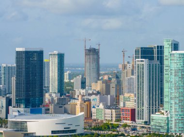 Miami, FL, ABD - 22 Ağustos 2023 İHA hisse senedi fotoğrafı Kaseya Arena Miami FL