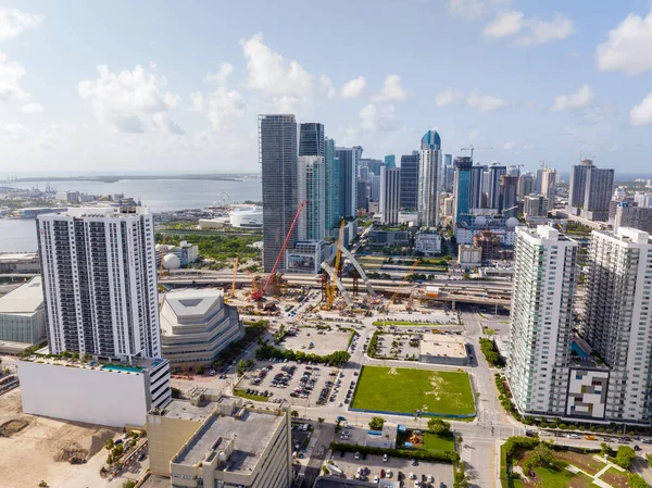 Miami États Unis Août 2023 Miami Signature Bridge Development Stages — Photo