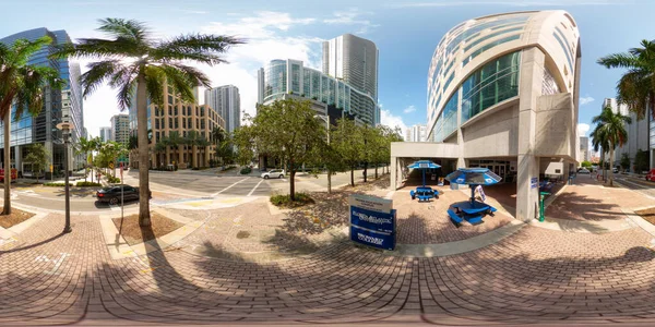 Fort Lauderdale Usa Agosto 2023 Downtown Fort Lauderdale 360 Equirettangolare — Foto Stock