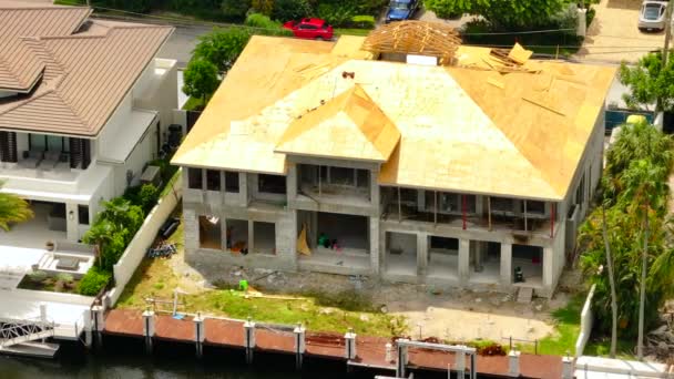 Fort Lauderdale États Unis Septembre 2023 Mansion Building Luxury Home — Video