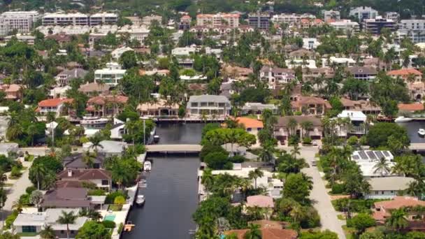 Luxushäuser Fort Lauderdale Florida — Stockvideo