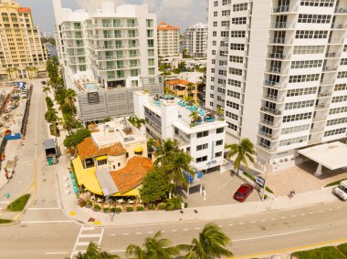 Fort Lauderdale, FL, ABD - 31 Ağustos 2023 Hava Fotoğrafı: Fort Lauderdale Beach Florida