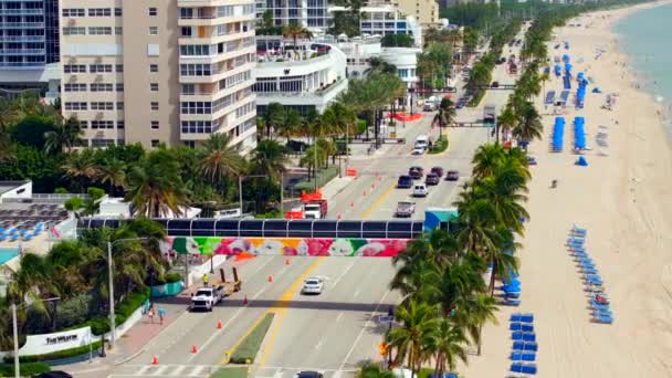 Fort Lauderdale Usa Września 2023 Zdjęcia Lotnicze Fort Lauderdale Beach — Wideo stockowe