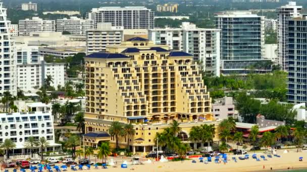 Fort Lauderdale Sua Septembrie 2023 Tur Video Aerian Atlantic Hotel — Videoclip de stoc