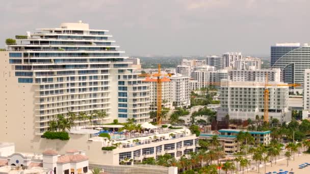 Fort Lauderdale Eua Setembro 2023 Vídeo Aéreo Selene Oceanfront Residências — Vídeo de Stock