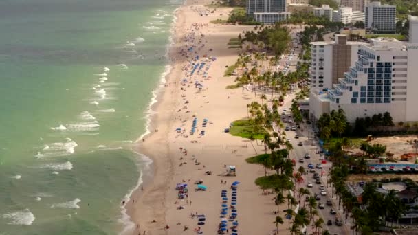 Scena Sulla Spiaggia Fort Lauderdale Usa 2023 — Video Stock