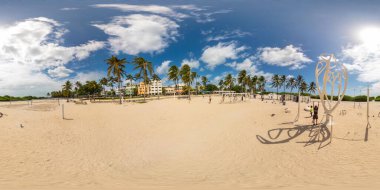 Miami Beach, FL, ABD - 3 Eylül 2023: Muscle Beach Miami South Beach 2023 eşkenar dörtgen