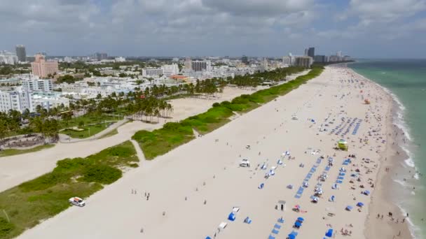 佛罗里达州迈阿密海滩2023广角拍摄 — 图库视频影像
