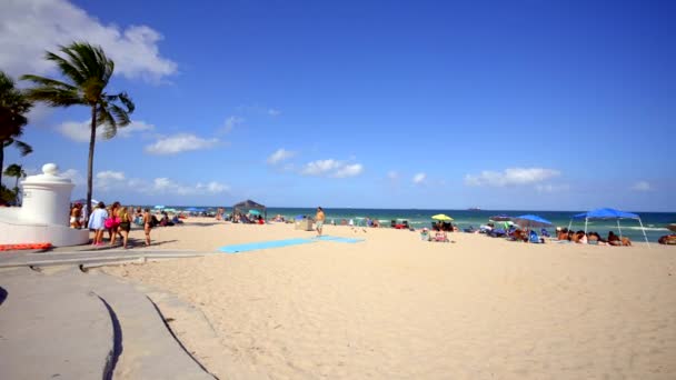 Fort Lauderdale Usa Września 2023 Panorama Fort Lauderdale Beach Święto — Wideo stockowe