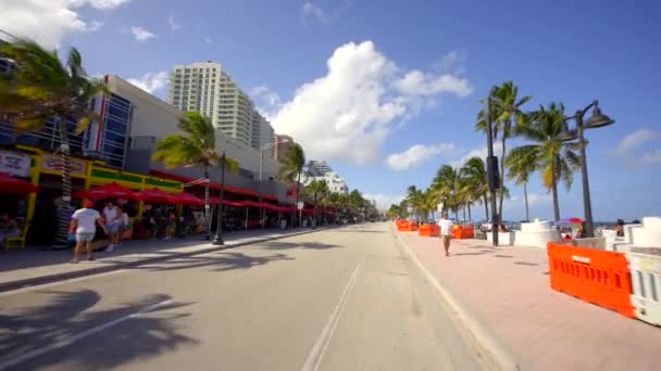 Miami Beach Eua Setembro 2023 Fort Lauderdale Beach Por Volta — Vídeo de Stock
