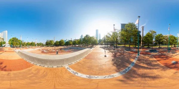 Parco Olimpico Centenario Atlanta Girato Una Macchina Fotografica Panoramica 360 — Foto Stock