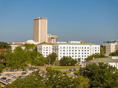Florida State Capitol Binası ve Müzesi 'nin insansız hava aracı fotoğrafı. 2023 dolaylarında.