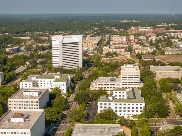 タラハシー フロリダ州政府の建物のダウンタウン空中写真 — ストック写真