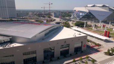 Atlanta, GA, ABD - 9 Eylül 2023: Air State Farm Arena Atlanta Georgia