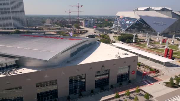 Atlanta Usa Září 2023 Aerial Video State Farm Arena Atlanta — Stock video