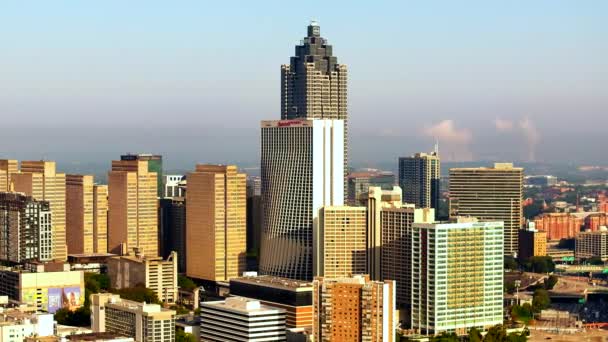 Atlanta Septiembre 2023 Paralaje Aéreo Drone Video Downtown Atlanta 2023 — Vídeos de Stock