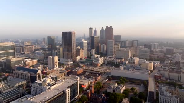 Atlanta Şehir Merkezine Yaklaşan Stok Videosu — Stok video
