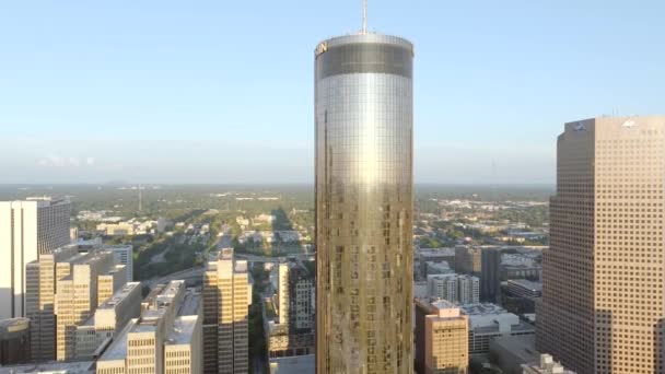 Atlanta Usa Septiembre 2023 Aerial Drone Video 191 Peachtree Towers — Vídeos de Stock