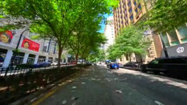 Atlanta, GA, ABD - 9 Eylül 2023: Marietta Caddesi Atlanta Drive Tur 2023