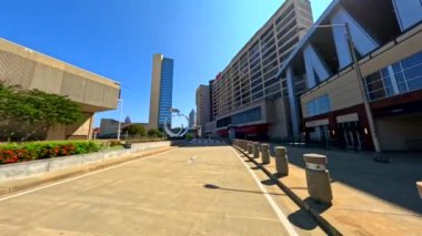 Atlanta, GA, ABD - 9 Eylül 2023: Atlanta şehir merkezi Georgia 2023 4k