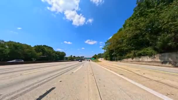 Атланта Джорджия Сша Сентября 2023 Года Шоссе I75 I85 Вблизи — стоковое видео