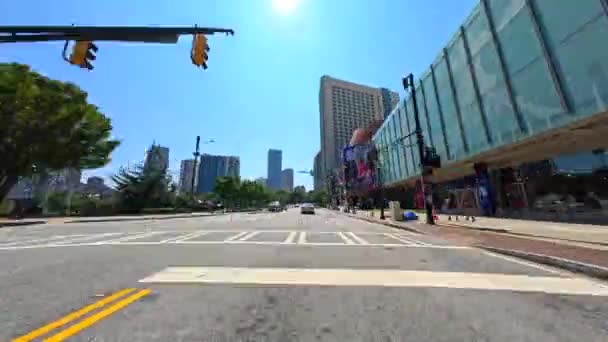 Atlanta Usa September 2023 Snabbare Videokörning Genom Atlanta Georgia — Stockvideo