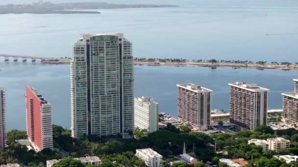 Bayfront Condomínios Miami Brickell Avenue Por Volta 2023 — Vídeo de Stock