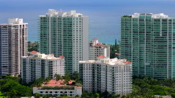 Съемки Беспилотника Aventura Florida Real Estate — стоковое видео