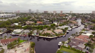 Fort Lauderdale Florida 'daki hava araçlarının lüks video evleri.