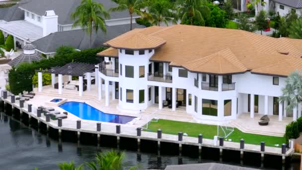 Fort Lauderdale Usa Oktober 2023 Luftaufnahmen Des Reichen Und Berühmten — Stockvideo