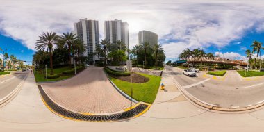 Sunny Isles Beach, FL, ABD - 6 Ekim 2023 eşkenar dörtgen fotoğraf Okyanus İki lüks deniz manzaralı apartman dairesi