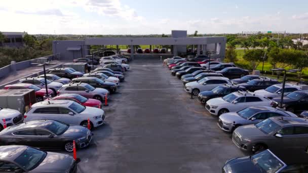 Pembroke Pines Usa October 2023 Aerial Video New Used Audi — Stock Video