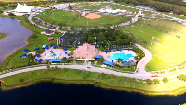 Drone Filmato Miramar Regional Park Florida — Video Stock