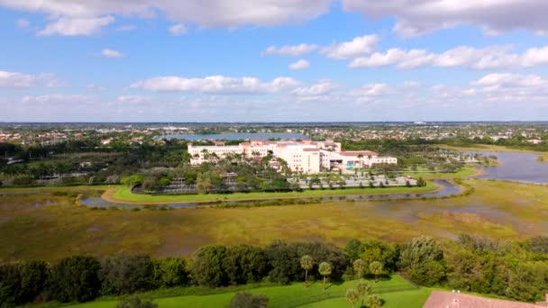 Мирамар Штат Флорида Сша Октября 2023 Года Аэровидео Мемориальный Госпиталь — стоковое видео