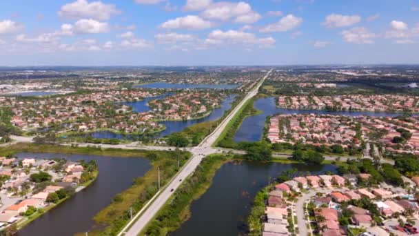Hızlı Hava Hızlandırıcı Video Pembroke Pines Florida Yerleşim Yerleri 2023 — Stok video