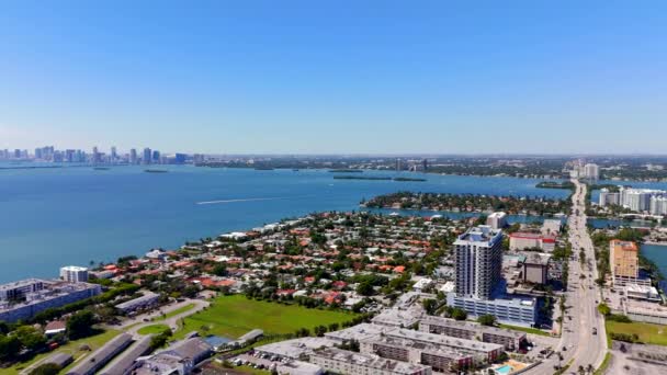 Stock Videa North Bay Village Miami Aeial View 2023 — Stock video