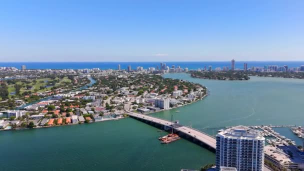 Aerial Establishment Stock Video Miami Beach 2023 — Vídeos de Stock