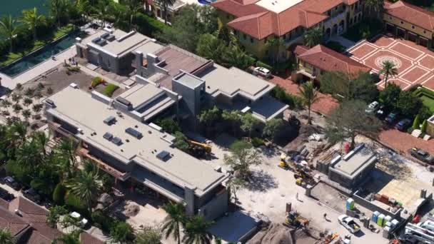 美国佛罗里达州迈阿密海滩 2023年10月18日 在美国迈阿密海滩建造Tom Bradys的房子 — 图库视频影像