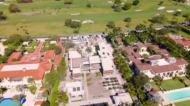 Miami Beach Florida Usa Oktober 2023 Luftaufnahme Tom Brady Megamansion — Stockvideo