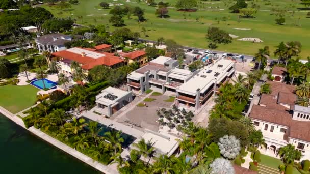 Miami Beach Usa Oktober 2023 Luftbild Tom Brady Miami Villa — Stockvideo