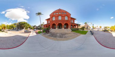 Key West, FL, ABD - 21 Ekim 2023: Sanat ve Tarih Müzesi Key West 360 eşköşeli stok fotoğrafı