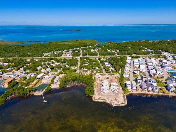Luchtfoto Woonwijken Florida Keys — Stockfoto